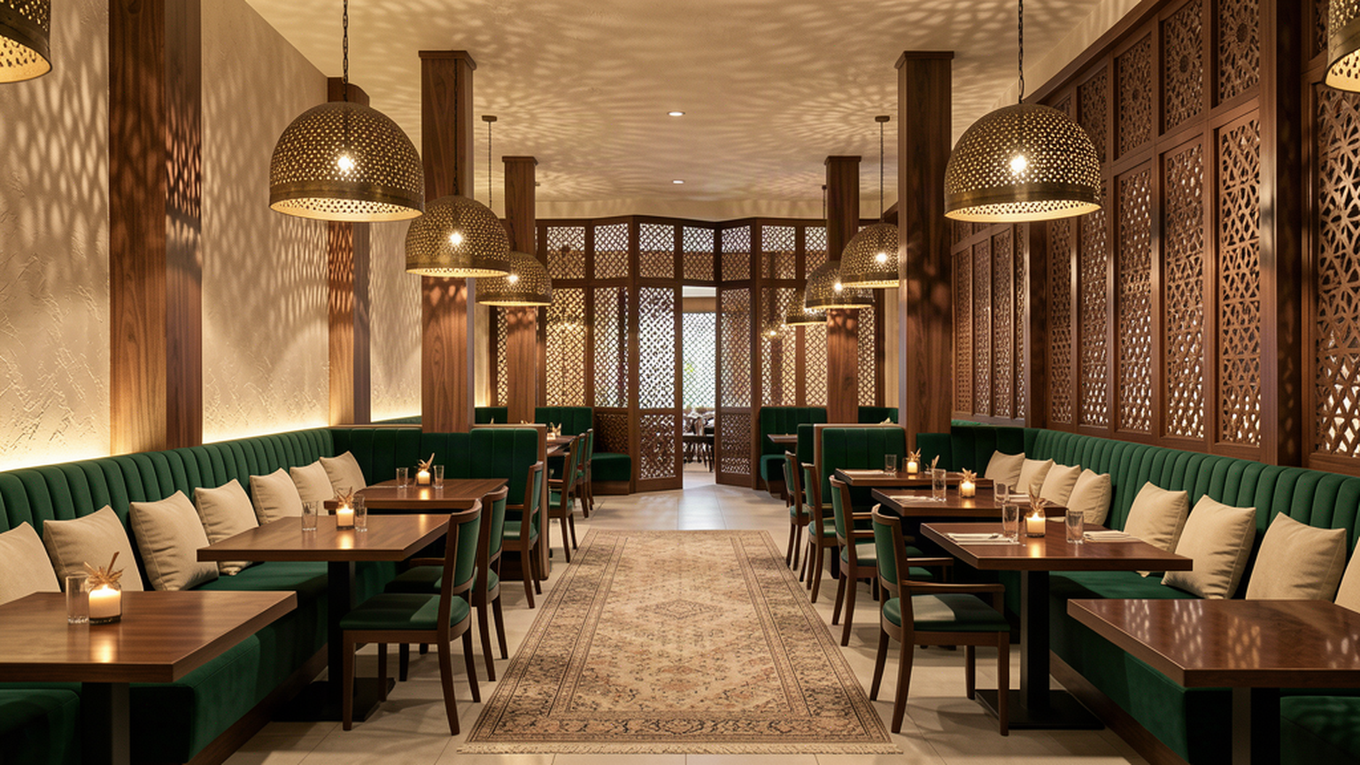 Main dining room, proposed Habibi design